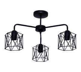 Потолочный светильник ЭЛЕТЕХ Стелла 131 черн.муар НПБ 01-3x60-202 Е27 ИУ 1005404669 