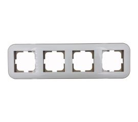 Рамка 4 поста OVIVO Loft белый/крафт 404-010006-228 