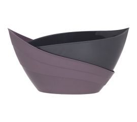 Кашпо bmc КШ9063 Гармония сливовое/антрацит, 14.5 см, 1.5 л 063443 