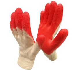 Рабочие перчатки Master-Pro® СТАНДАРТ-1Л, 100 пар, х/б с латексным покрытием 2513-CLA1-100 