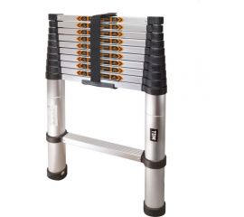 Алюминиевая телескопическая лестница TDM ЛТ-11 Алмаз 11 ступеней SQ1028-0401 