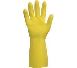 Латексные химостойкие перчатки Jeta Safety 50/50, с хлопковым напылением, 0.4 мм, р. 9/l JL711-09-L 