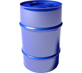 Стальная бочка Тара.ру 50 л, с ручками, окрашенный, с крышкой ""хлопок"" (D 180) 00139 