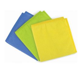 Универсальные салфетки ЛАЙМА 3 шт., микрофибра, 25х25 см ассорти 601243 