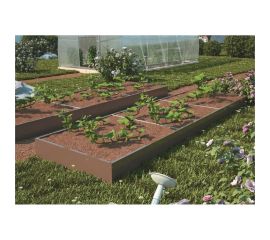 Оцинкованная грядка Благо 1x2 м, коричневая 93868 