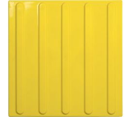 Тактильная плитка PALITRA TECHNOLOGY направление движения 10шт 50245-1-PVC-300x300x4-Y-10 