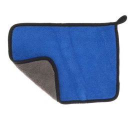 Салфетка для автомобиля Cartage микрофибра, 350 г/м2, 20х30 cм, сине-серая 5179747 