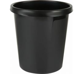 Корзина для бумаг Стамм 9 л, цельная, черная КР60 