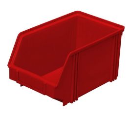 Лоток для склада ООО Комус 500 х 230 х 150 красный, сплошной 1028930 