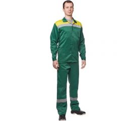 Летний костюм ООО Комус л02-КБР зеленый/желтый, р. 48-50/170-176 395773 