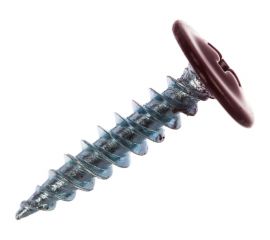 Прессшайба Качественный КРЕПЕЖ 4.2х19 мм, красное вино RAL 3005, острая, 250 шт 0300237 КЧ 