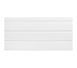 Софит к сайдингу profBUILD 3000х300 мм, перфорация по центру, белый 51489 