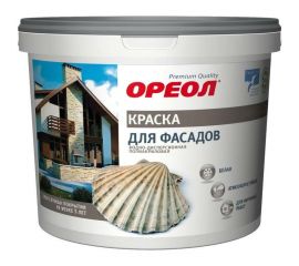 Краска для фасадов Ореол ВД (белая; атмосферостойкая; полиакриловая; для наружных работ; 6.5 кг) 5475 