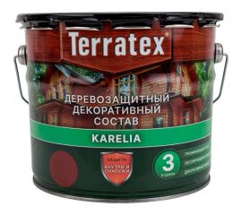 Деревозащитный декоративный состав ТЕРРАТЕКС красное дерево, 2.25 кг, 3 л ЭК000137003 