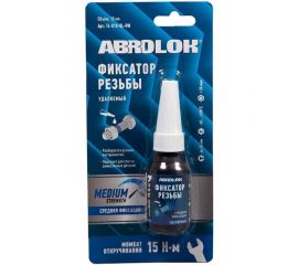 Фиксатор резьбовых соединений удаляемый ABRO MASTERS синий 10 мл TL-010-BL-RW 