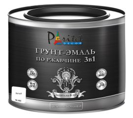 Эмаль-грунт алкидная 3 в 1 Paritet белая, 1.9 кг PD-020 