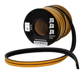 Уплотнитель VETTORE профиль E 9x4 мм, 150 м, BR коричневый 20363 