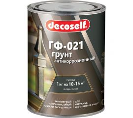 Грунт Пуфас ГФ-021 красно-коричневая Decoself 0,9кг тов-200076 