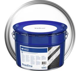 Быстросохнущая краска для дорожной разметки Selkor Roadline белая, 10 кг 15899 