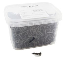 Саморез Качественный КРЕПЕЖ 3,5х19 потай. крупная резьба, оксид 1 кг 0502003 КЧ 