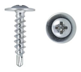 Саморез Rizzel ПШС 4,2x19 (1000шт) цинк (короб) 439650 