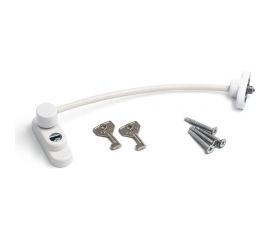 Оконный замок с тросом Penkid белый А912 