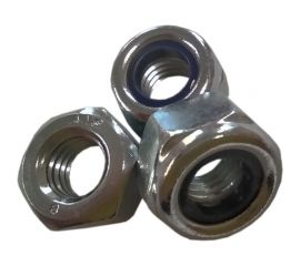 Гайка ZAMETAL самокон., высокая М10 пр. 8.0, DIN 982, оц., 500 шт ZA518651 