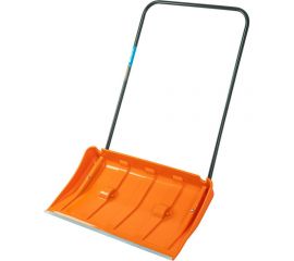 Пластиковый движок для уборки снега СИБРТЕХ 795x435x1280 мм, стальная рукоятка, усиленный 61669 