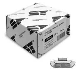 Балансировочные грузики для стальных дисков ST 30 г, 100 шт. 182176t 