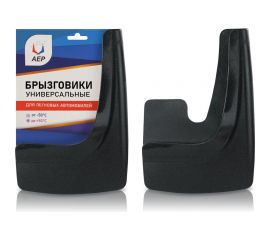 Брызговики АЕР универсальные чёрные с блёстками БУ 070001 