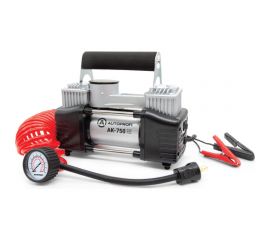 Воздушный компрессор AUTOPROFI 75 л./мин., 12v/30a, 300w, шланг 5 м., шнур питания 3 м., питание от акб, клапан для регулир. давления, набор из 4-х переходников для надувн. изделий, переходн 