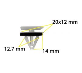 Автокрепеж для Ford 10 шт W716352S300, W716351S300 КрепАвто 2008 