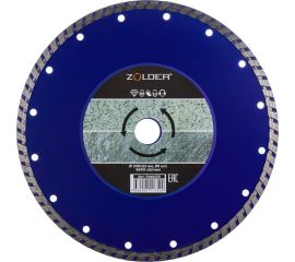 Диск алмазный турбо по бетону (230х22х2.6 мм) ZOLDER ftdsb230 