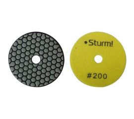Круг алмазный гибкий шлифовальный АГШК (100 мм, P200, сухая шлифовка) Sturm 9012-D100-200 