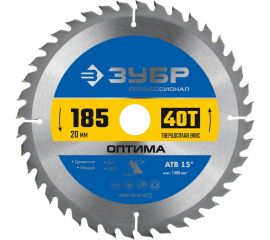 Диск пильный по дереву ЗУБР Оптима 185x20 мм, 40Т 36903-185-20-40_z01 