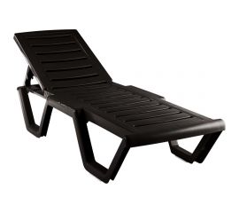 Лежак Garden story Атлант пластик шоколадный 4381-GS 