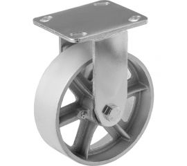 Колесо большегрузное чугунное без резины 150 мм неповоротное с площадкой FCs 63 А5 1000152 