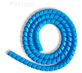 Спиральная пластиковая защита PARLMU SG-20-F14-k10 полипропилен размер 20, плоская поверхность, цвет голубой, длина 10 м PR0400200-10 