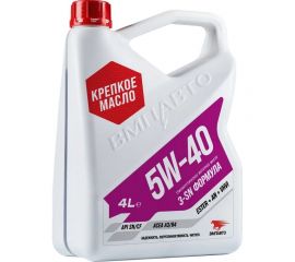 Моторное масло ВМПАВТО 3-SN 5w40 A3/B4, SN/CF канистра 4 л 9223 