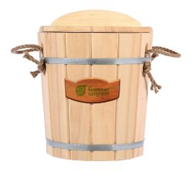 Ведро с пластиковой вставкой и крышкой Банные штучки 10 л /1 03710 