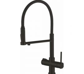 Смеситель для кухни ROSE с подключением к фильтру питьевой воды, черный R758H 