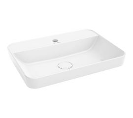 Раковина KERAMA MARAZZI PLAZA встраиваемая сверху 55, белая глянцевая PLR.wbi.55.1 