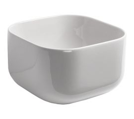 Накладная раковина SIMAS Balloon квадратная, без отверстий под смеситель, белый BA 04 