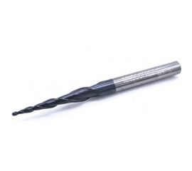 Фреза спиральная двухзаходная конусная сферическая MFL2QX3.20.45.0.25 (0.5х20х45 мм; хв-к 3.175 мм) МНОГОФРЕЗ 9612 