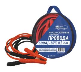 Провода вспомогательного пуска General Technologies морозоустойчивые, 600 A, 3 м GT-BC600-50 