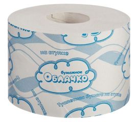 Туалетная бумага ООО Комус Бумажное облачко на втулке, 1 слой, 75 м, 24 рул/уп 1537884 