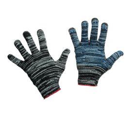 Защитные трикотажные перчатки ООО Комус серые, 4 нити, 10 класс, универсальный размер, 300 пар 1003930 