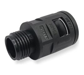Муфта для гофрированных труб WEYER WQG-M16B/AD15.8 - коннектор прямой, нар. M16x1.5 WE0203600 