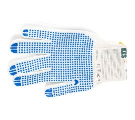 Перчатки из поликоттона КЭС пвх-покрытие точка, размер 9/L 14000008 JR-05-1 