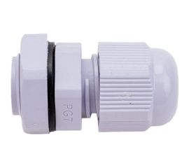 Сальник STEKKER pg7 диаметр проводника 3-6,5 мм , ip54, серый (diy упаковка 3 шт), 49374 